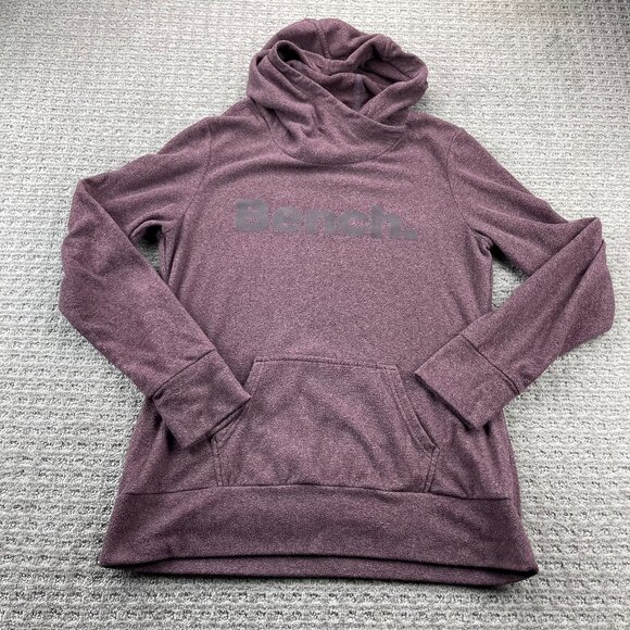 Bench Fleece Hoodie Sweater Women Size Extra Large XL Burgundy Activewear Sporty - Picture 1 of 9
